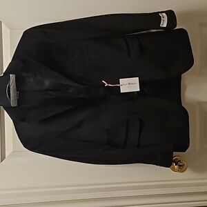 Velvet👌 Blazer-Isaac Mizrahi Black Velvet Blazer.  Boys 16